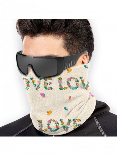 Balaclavas Flower Non Slip Seamless Dust Men & Women Face Mask For Outdoor Sports Neck Gaiter Cover Scarf Bandana Balaclava -...