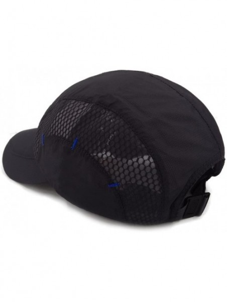 Baseball Caps Quick Dry Sports Cap Unisex Sun Hat Summer UV Protection Outdoor Cap - Black - CM17Y9Z0TR7 $11.05