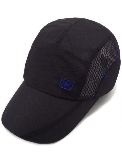 Baseball Caps Quick Dry Sports Cap Unisex Sun Hat Summer UV Protection Outdoor Cap - Black - CM17Y9Z0TR7 $11.05