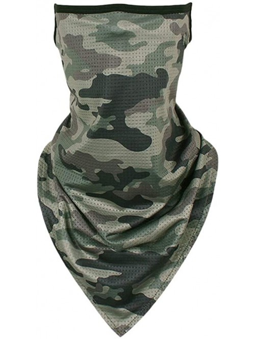 Baseball Caps Fishing Mask Camo Headwear Works as Fishing Sun Mask Neck Gaiter Bandana Windproof Face Mask Scarf - Army Green...