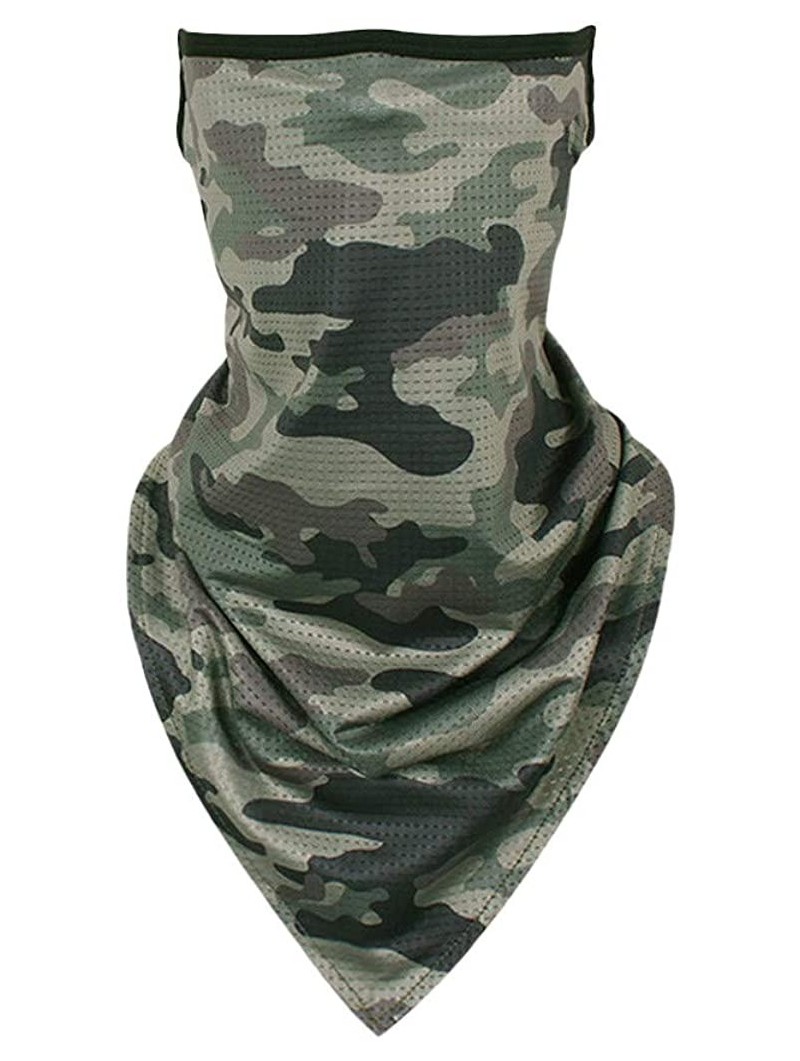 Baseball Caps Fishing Mask Camo Headwear Works as Fishing Sun Mask Neck Gaiter Bandana Windproof Face Mask Scarf - Army Green...