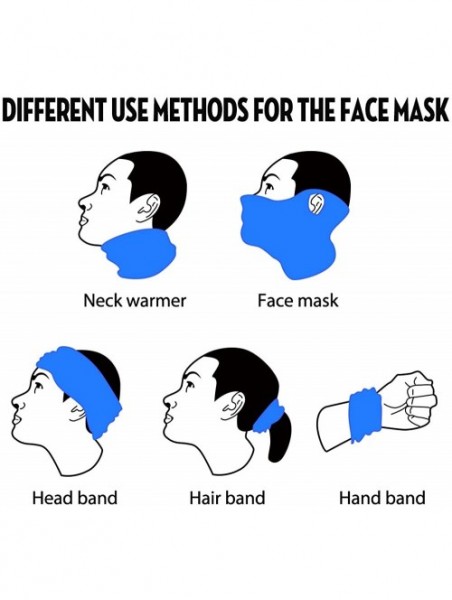 Balaclavas Ski Mask Half Face Mask Windproof Neck Warmer for Snow Skiing - Blue - CK18UUTOYY6 $14.10