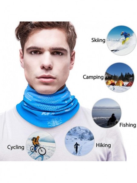 Balaclavas Ski Mask Half Face Mask Windproof Neck Warmer for Snow Skiing - Blue - CK18UUTOYY6 $14.10