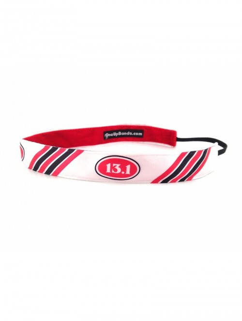 Headbands Women's Half Marathon Stripes Red/Black One Size Fits Most - Black - C611K9XHR8D $19.91