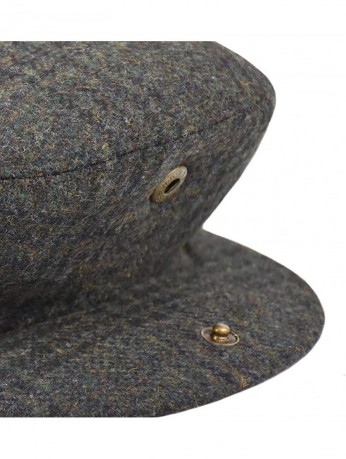 Newsboy Caps Classic Men's Flat Hat Wool Newsboy Herringbone Tweed Driving Cap - Iv2363-olive - C418CSN7MNS $22.63