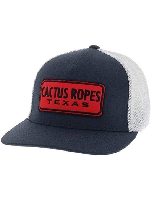 Baseball Caps Cactus Ropes 37 Flexfit Flex Fit Charcoal & White with Red Patch - Charcoal & White - CZ18HGQY006 $36.77