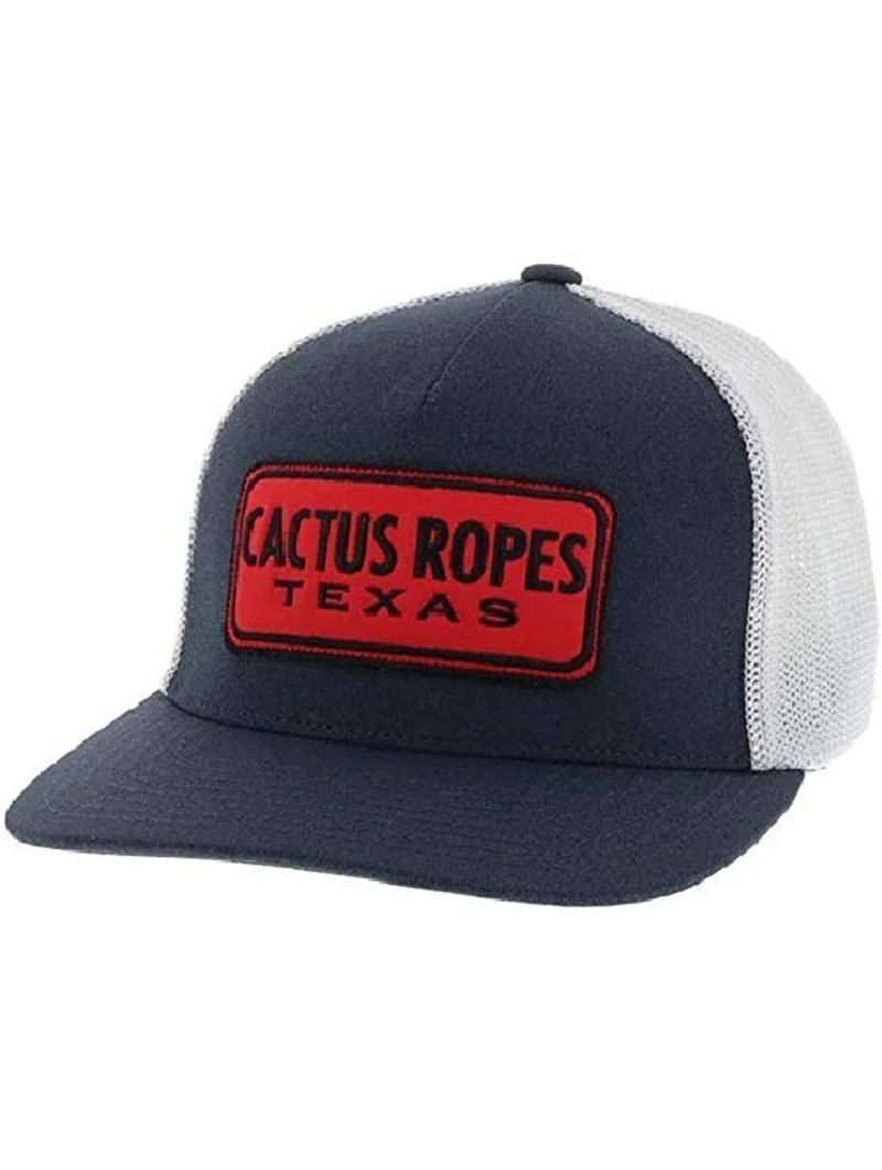 Baseball Caps Cactus Ropes 37 Flexfit Flex Fit Charcoal & White with Red Patch - Charcoal & White - CZ18HGQY006 $36.77