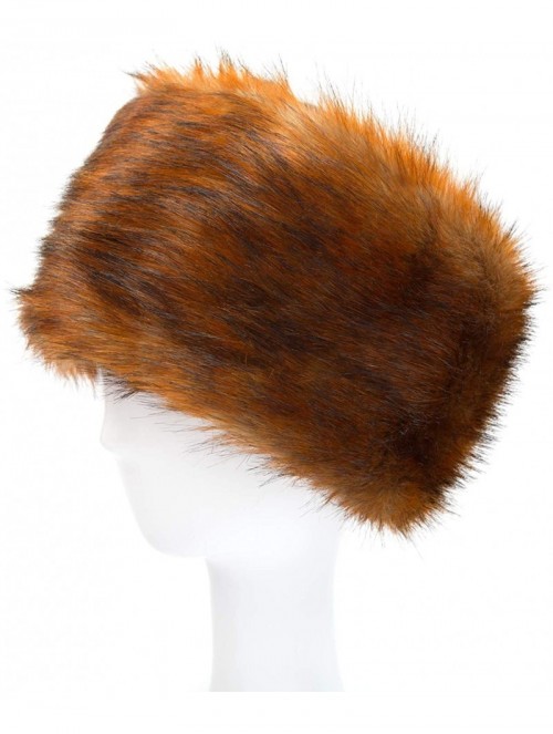 Skullies & Beanies Faux Fur Cossack Russian Style Hat for Ladies Winter Hats for Women - Rusty - CG18Y248G74 $20.99