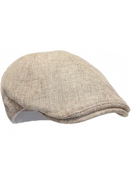 Newsboy Caps Flat Cap Summer Cool Ivy Style Neutral Color Newsboy Hat AM3998 - Easy_beige - CB18W67GMTQ $16.91