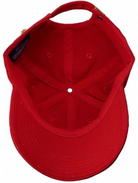 Baseball Caps 12-Pack Wholesale Classic Baseball Cap 100% Cotton Soft Adjustable Size - Red - CY18E6LUH93 $70.08