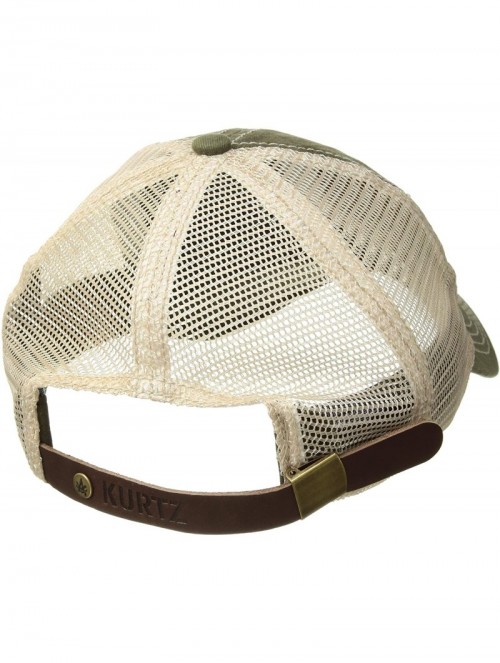 Baseball Caps Men's Contrast Stitch Truck Cap - Jungle Moss - CX180NZ7DMO $47.07