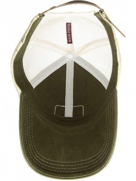 Baseball Caps Men's Contrast Stitch Truck Cap - Jungle Moss - CX180NZ7DMO $47.07