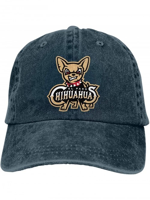 Baseball Caps El Paso Chihuahuas Unisex Vintage Washed Distressed Baseball-Cap Twill Adjustable Dad-Hat - Navy - CS18Y6OXH6I ...