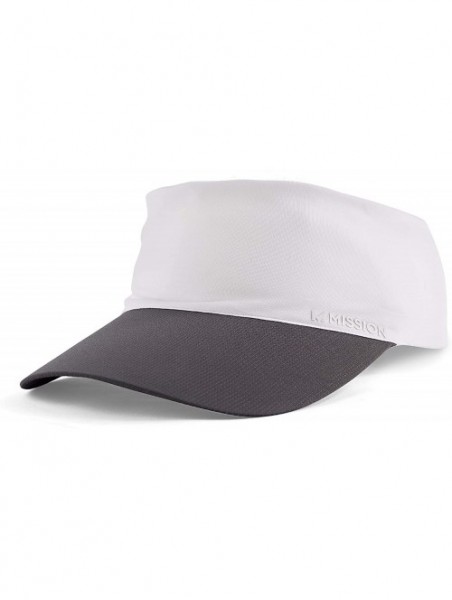 Visors Cooling Stretchy Visor- Lightweight- No Slip Band- UPF 50 - White - CH18ZO8TI7C $18.93