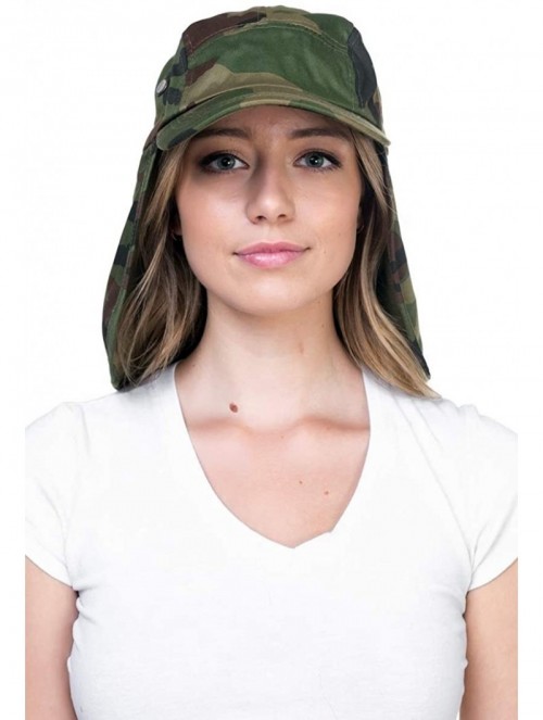 Sun Hats Fishing Sun Cap UV Protection - Ear Neck Flap Hat - Camo - C5182YO3U74 $13.95