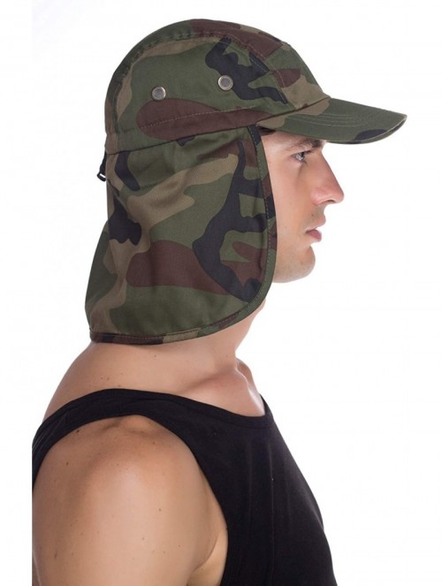 Sun Hats Fishing Sun Cap UV Protection - Ear Neck Flap Hat - Camo - C5182YO3U74 $13.95