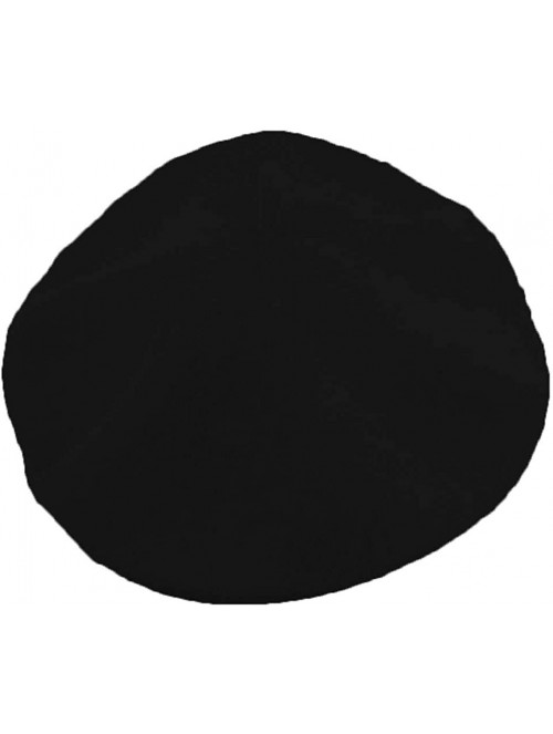 Berets Classic French Artist 100% Wool Beret Hat Black - CX11JFG9G7Z $9.78