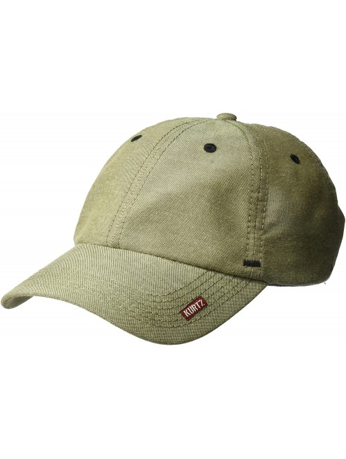 Baseball Caps Men's Chambray Baseball Cap - Olive Drab - CN180NYNTO2 $41.41