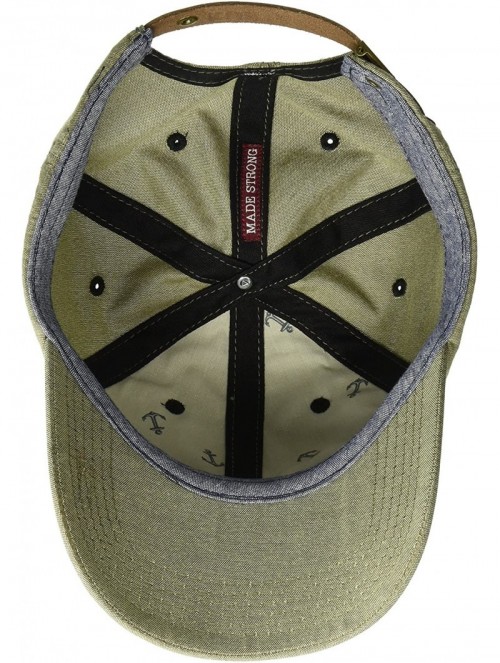 Baseball Caps Men's Chambray Baseball Cap - Olive Drab - CN180NYNTO2 $41.41