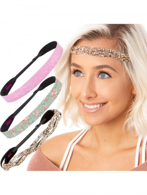 Headbands Cute Adjustable No Slip Fashion Headbands Hairband Gift Pack for Women Girls & Teens - CR18MDW0NZK $16.83