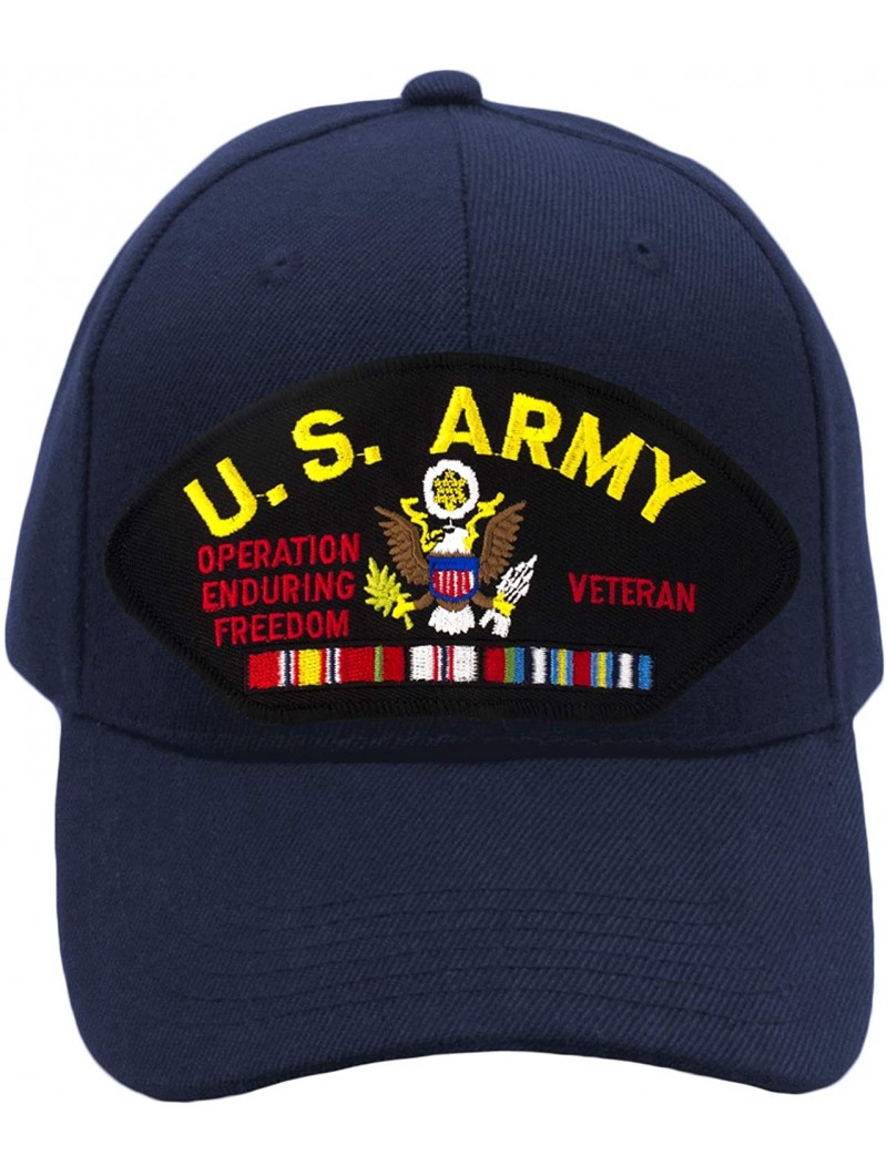 Baseball Caps US Army - Operation Enduring Freedom Veteran Hat/Ballcap Adjustable One Size Fits Most - Navy Blue - CG18NMYUHM...