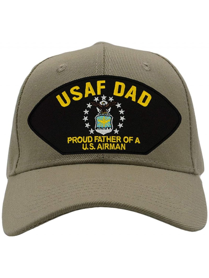 Baseball Caps Air Force Dad - Proud Father of a US Airman Hat/Ballcap Adjustable One Size Fits Most - C218KS8UYGR $32.49