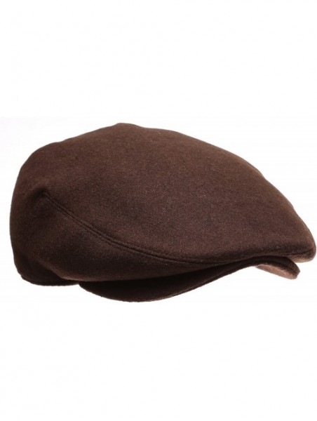 Newsboy Caps Men's Premium Wool Blend Classic Ivy Hat with Socks. - Darkbrown - CE12I5DZZ7X $16.80