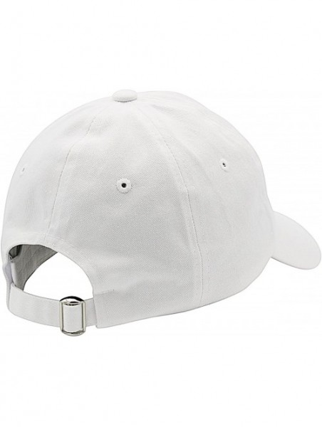 Baseball Caps Baseball Cap Men Women-Cotton Dad Hat Plain - White - CF12MXKCLNX $10.59