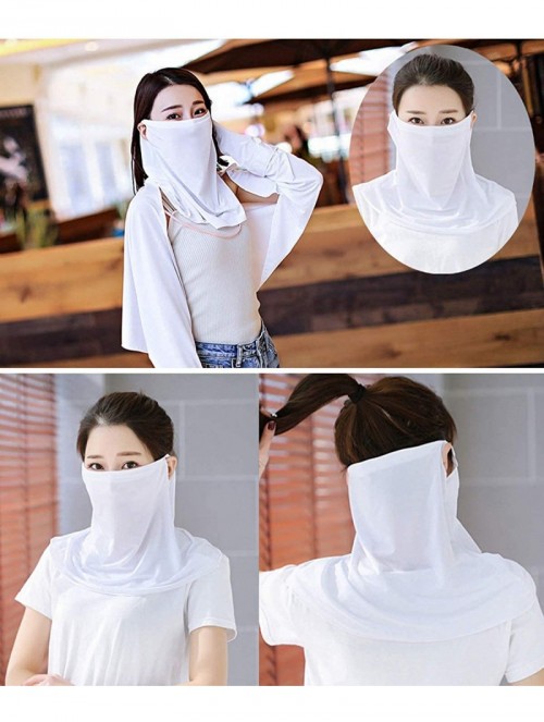 Balaclavas UV Face Mask Sun Protection Scarf Shields Gaiter Neck Summer Balaclava Bandana UPF 50+UV Block for Women - C6198H8...