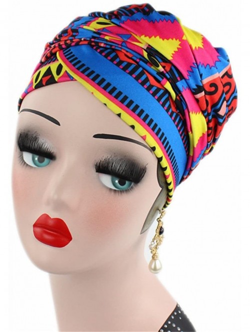 Headbands African Design Headscarf Long Head Scarf Jewish Headcover Turban Shawl Warp Hair African Headwrap - CO186RZO0LC $19.33