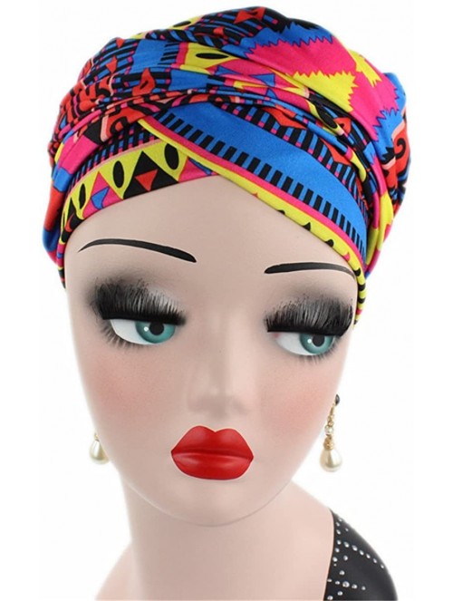 Headbands African Design Headscarf Long Head Scarf Jewish Headcover Turban Shawl Warp Hair African Headwrap - CO186RZO0LC $19.33