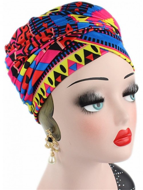 Headbands African Design Headscarf Long Head Scarf Jewish Headcover Turban Shawl Warp Hair African Headwrap - CO186RZO0LC $19.33