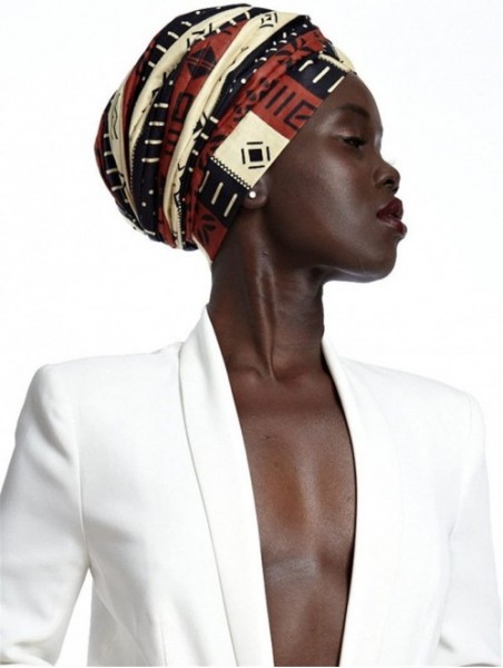 Headbands African Design Headscarf Long Head Scarf Jewish Headcover Turban Shawl Warp Hair African Headwrap - CO186RZO0LC $19.33