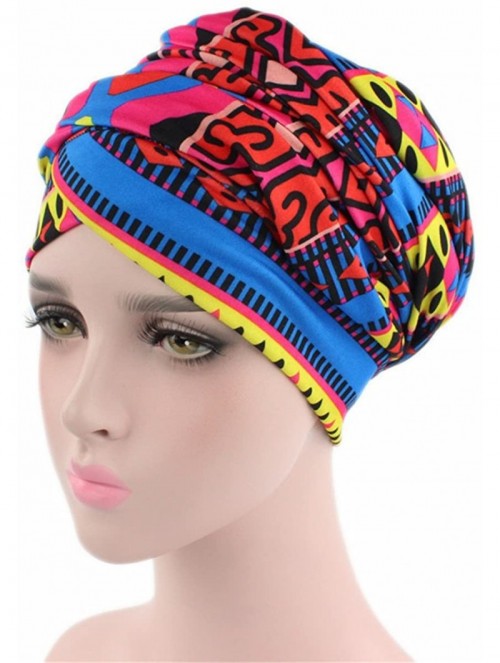 Headbands African Design Headscarf Long Head Scarf Jewish Headcover Turban Shawl Warp Hair African Headwrap - CO186RZO0LC $19.33