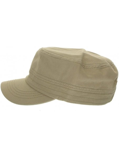 Baseball Caps Womens's Trendy Military Cadet Hat - Khaki - CL11MEF6H53 $13.99