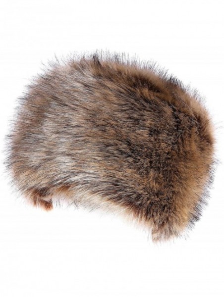 Skullies & Beanies Women's Winter Faux Fur Cossak Russian Style Hat - Nature - C112LL4GQLR $15.28