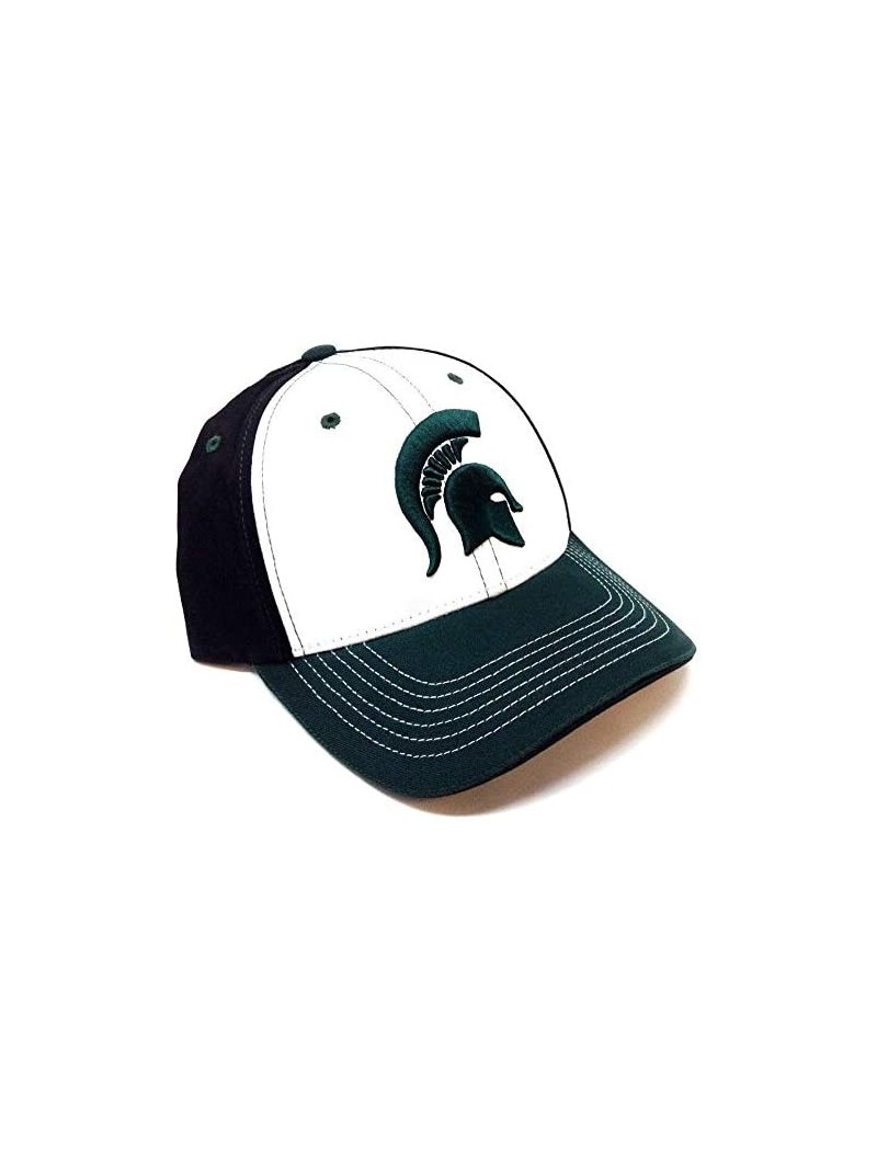 Baseball Caps NCAA Teams Champ Commander Adjustable Curve Bill Hat - Michigan State University - Spartans - CA18N7999LY $16.75