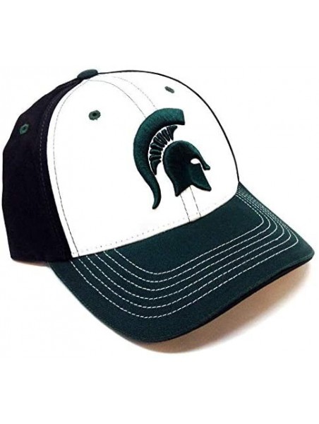 Baseball Caps NCAA Teams Champ Commander Adjustable Curve Bill Hat - Michigan State University - Spartans - CA18N7999LY $16.75