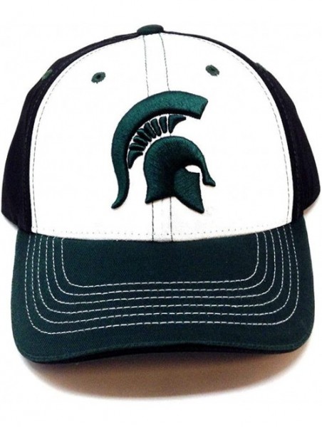 Baseball Caps NCAA Teams Champ Commander Adjustable Curve Bill Hat - Michigan State University - Spartans - CA18N7999LY $16.75