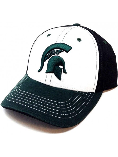 Baseball Caps NCAA Teams Champ Commander Adjustable Curve Bill Hat - Michigan State University - Spartans - CA18N7999LY $16.75