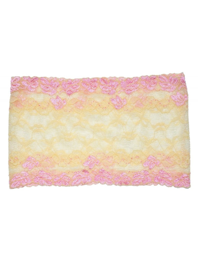 Headbands Women's Lace Under Hijab Headband Peach and Pink - Peach and Pink - CL1267WOLAZ $12.91