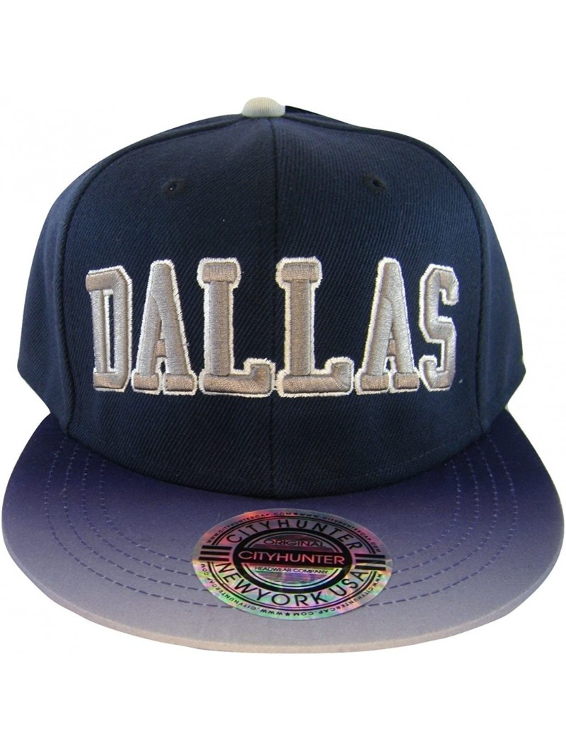 Baseball Caps Dallas Men's Gradation Pattern Adjustable Snapback Baseball Cap - Single Dallas - CR17XE8E7GC $17.25