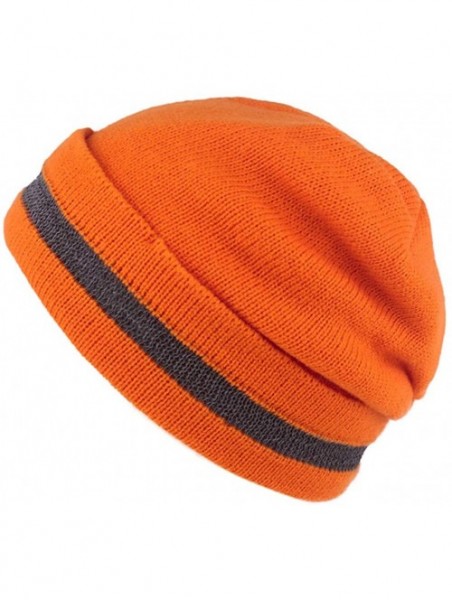 Skullies & Beanies High Elasticity Reflective Knit Cap-Winter Daily Beanie-Cold-Proof and Warm-for Outdoor Working and Sports...