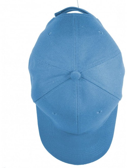 Baseball Caps Plain Baseball Cap Adjustable Back Strap 3 PC - Sky Blue - CE18C5M62WX $14.43