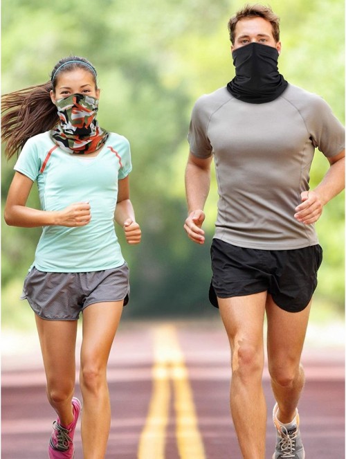 Balaclavas Summer UV Protection Neck Gaiter Scarf Balaclava Breathable Face Cover Scarf - C619647XZ08 $20.71