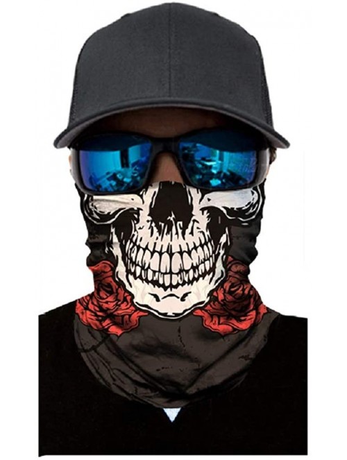 Balaclavas Unisex 3D Skull Printed Balaclava Headwear Multi Functional Face Mask for Outdoor Cycling Riding Motorcycle - CB19...