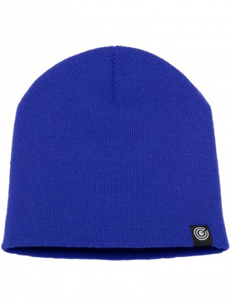 Skullies & Beanies Evony Original Beanie Cap - Soft Knit Beanie Hat - Warm and Durable - Royal Blue - CH188W279YY $12.62