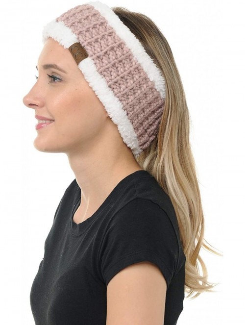 Cold Weather Headbands Cable Knit Ear Warmer Muff Headband For Women and Men For Fall and Winter Cold Weather - CR18Y8AKRKG $...