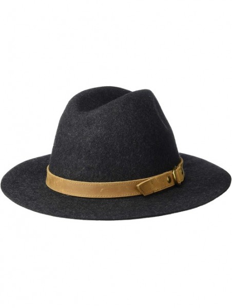 Fedoras Women's Felt Tall Crown Fedora - Gray - CY18WMOUHZX $50.38