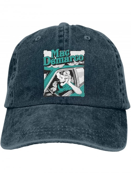 Baseball Caps Mac Demarco Man&Women Classic Baseball Hat Vintage Adjustable Casquette Cap Trucker Hat Black - Navy - C718O923...